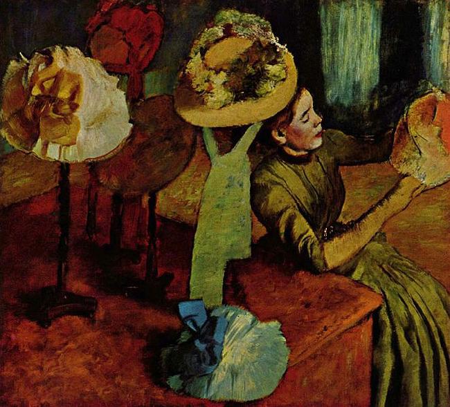 Edgar Degas Das Modewarengeschaft oil painting picture